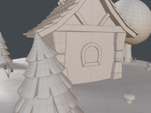 cartoon house 3D Модель