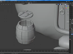 vila de cogumelo dos desenhos animados Modelo 3D