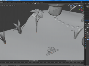 cartoon mushroom village Modelo 3D