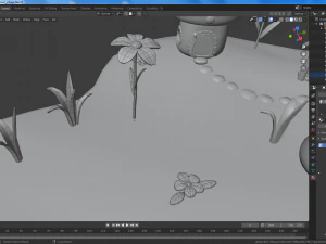 vila de cogumelo dos desenhos animados Modelo 3D