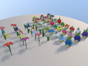 vila de fadas dos desenhos animados Modelo 3D