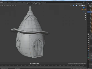 vila de fadas dos desenhos animados Modelo 3D