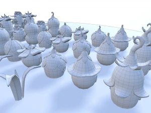 vila de fadas dos desenhos animados Modelo 3D