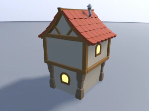 cartoon village 3D Model