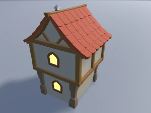 cartoon village 3D Model