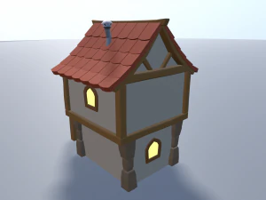 cartoon village 3D Model
