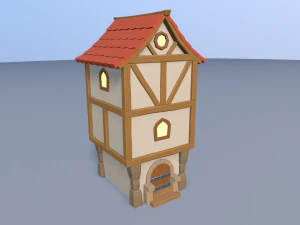 cartoon village 3D Model