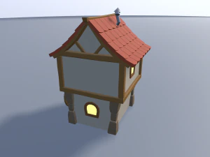 cartoon village 3D Model