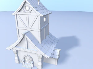 cartoon village 3D Model