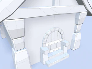 cartoon village 3D Model