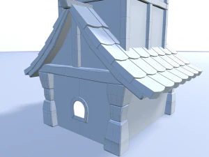 cartoon village 3D Model