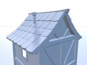 cartoon village 3D Model