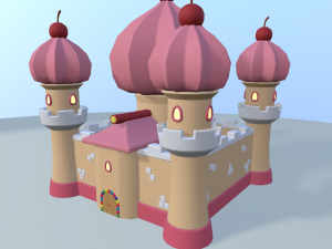cartoon sweet kingdom 3D Модель