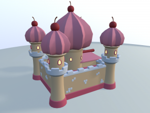 cartoon sweet kingdom 3D Модель
