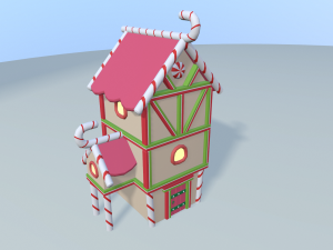 cartoon sweet kingdom 3D Модель