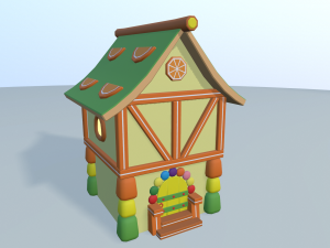 cartoon sweet kingdom 3D Модель
