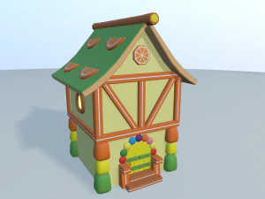 cartoon sweet kingdom 3D Model