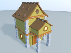 cartoon sweet kingdom 3D Model