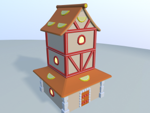 cartoon sweet kingdom 3D Модель