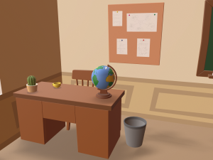 cartoon classroom 3D Model