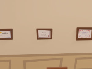 cartoon classroom 3D Model