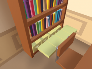 cartoon classroom 3D Model