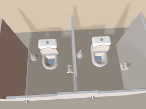 만화 사무실 3D 모델