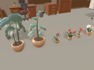 만화 사무실 3D 모델