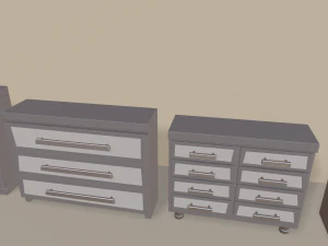 만화 사무실 3D 모델