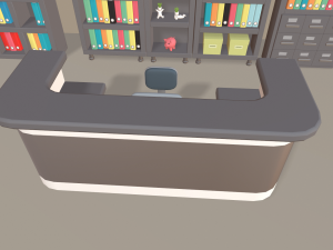 cartoon office Model 3D