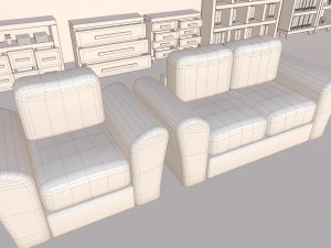 만화 사무실 3D 모델