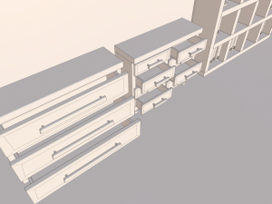 cartoon office Model 3D