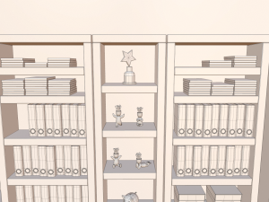 cartoon office Model 3D