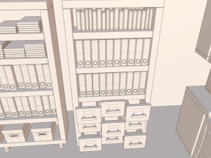cartoon office Model 3D
