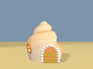 cartoon sea village Modelo 3D