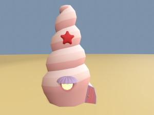 cartoon sea village Modelo 3D