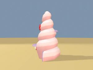 cartoon sea village 3D Model