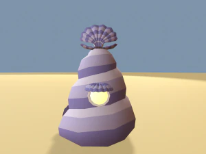 cartoon sea village 3D Model