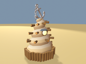 cartoon sea village Modelo 3D