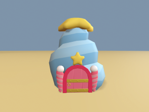 cartoon sea village Modelo 3D