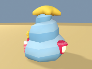 cartoon sea village Modelo 3D