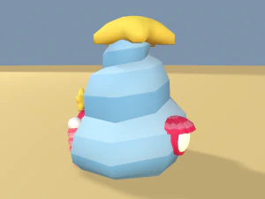 cartoon sea village 3D Model
