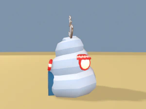 cartoon sea village 3D Model