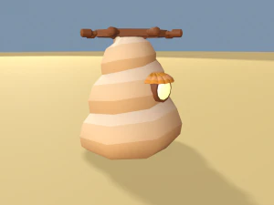 cartoon sea village 3D Model