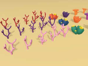 cartoon sea village Modelo 3D