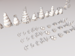 cartoon sea village Modelo 3D
