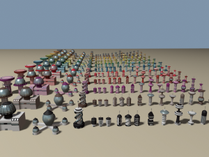 cartoon sci-fi city low-poly 3D Model