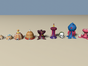 cartoon alien worlds insect race 3D Модель