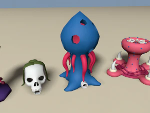 cartoon alien worlds insect race 3D Model