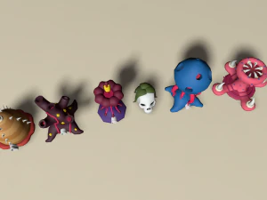 cartoon alien worlds insect race 3D Model